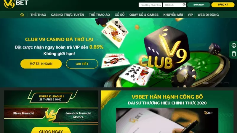 Nạp rút tiền V9bet