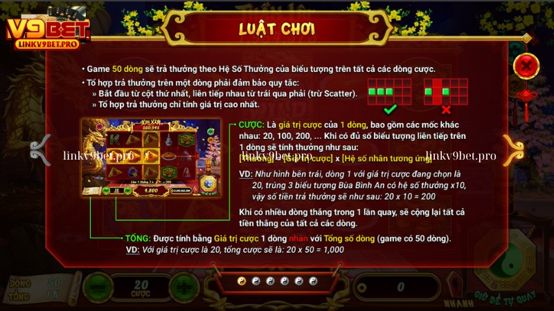 Hướng dẫn chơi slot game Xin Xăm trên V9bet